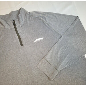 G/FORE Grove XXIII Golf LS Gray 1/4 Zip Golf Pullover Men's Size 2XL D4